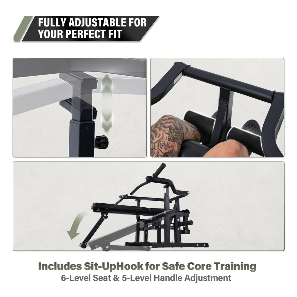 Major Fitness Drone P1 Bench Press Rack with Independent Arms â Adjustable Flat & Incline Bench Press for Chest & AB Workouts â Perfect Home Gym Equipment
