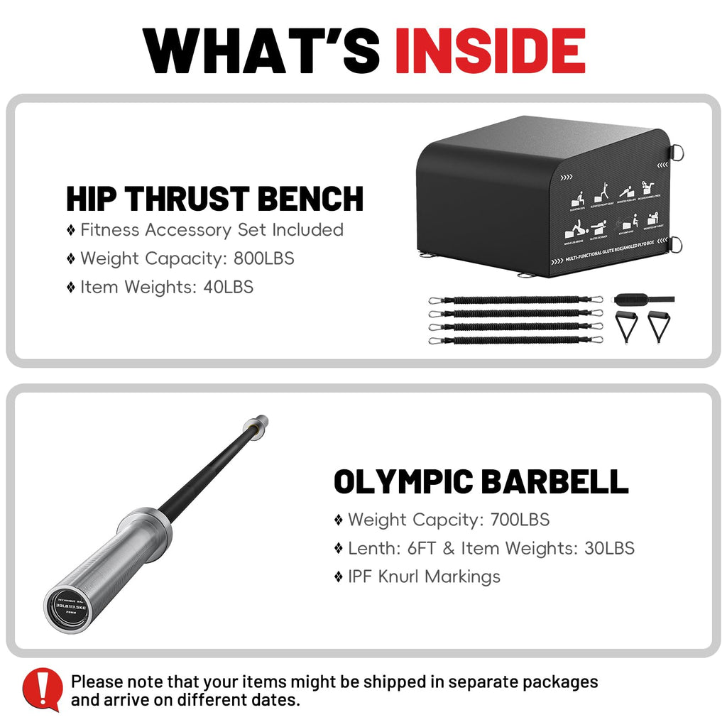 Hip Thrust Box Multifunctional Angled Glute Box for Hip Strength Ab Workout