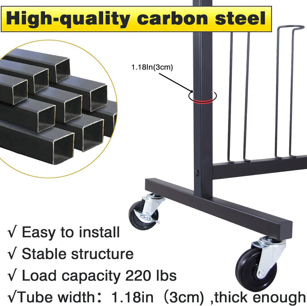 Hockey Gear Drying Rack - Ice Hockey Stick Holder Field Hockey Equipment Dryer - Large Hockey Display Storage Rack Sports Metal Shelving Tree Stand for Lacrosse (Patent Protected)