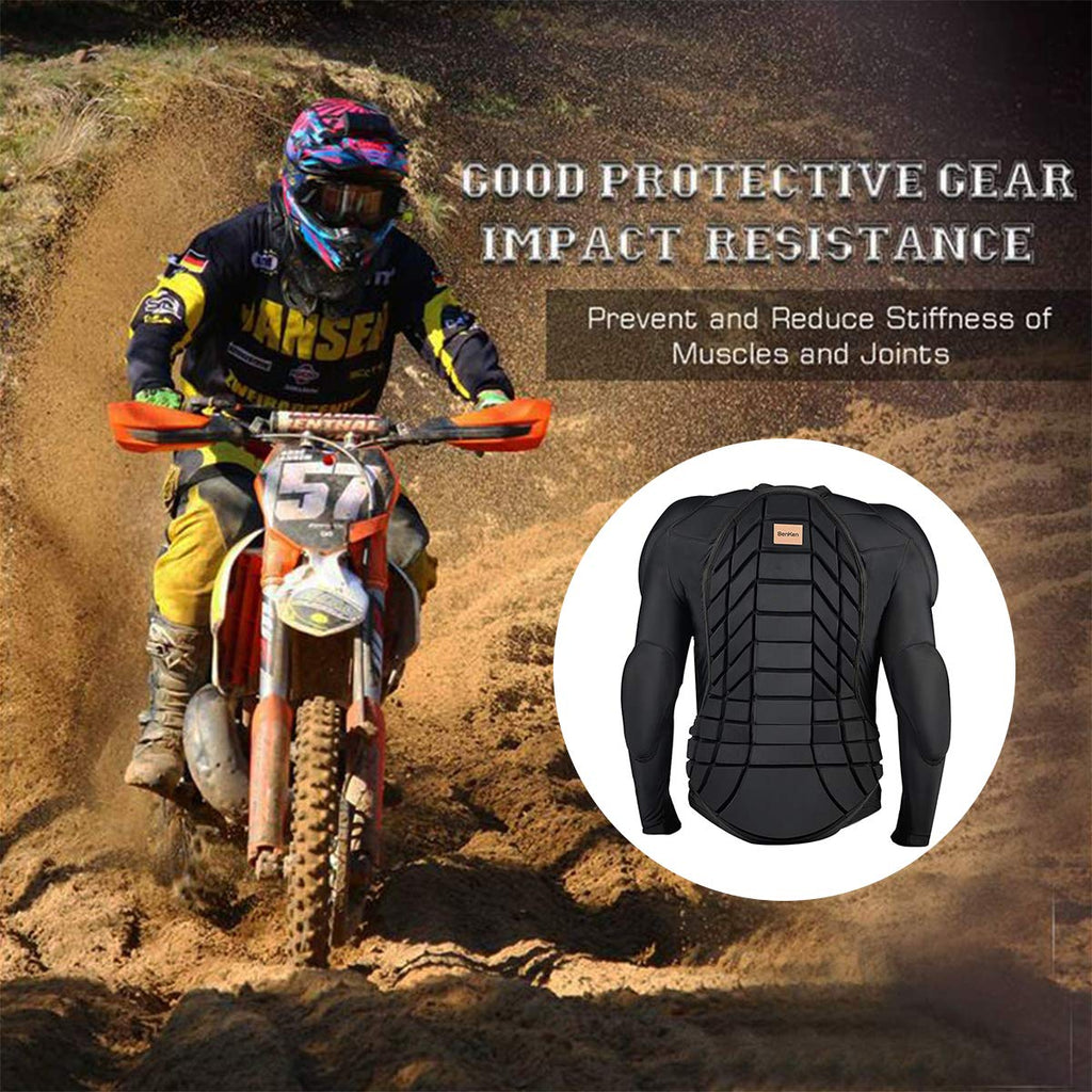 BenKen Men's Women's Professional Anti-Collision Sports Shirts, Protection of the Back, Motorcycle Protective Jacket for Skateboarding Skating Snowboarding Cycling