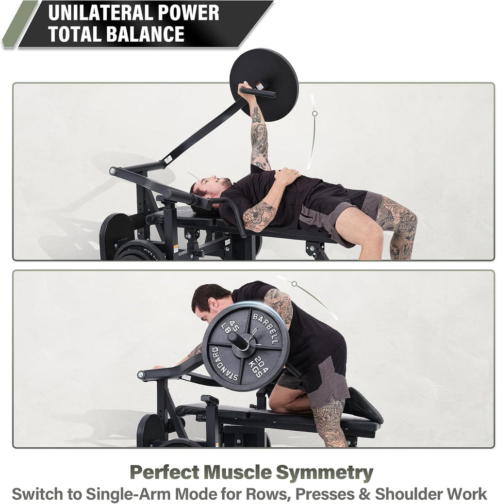Major Fitness Drone P1 Bench Press Rack with Independent Arms â Adjustable Flat & Incline Bench Press for Chest & AB Workouts â Perfect Home Gym Equipment