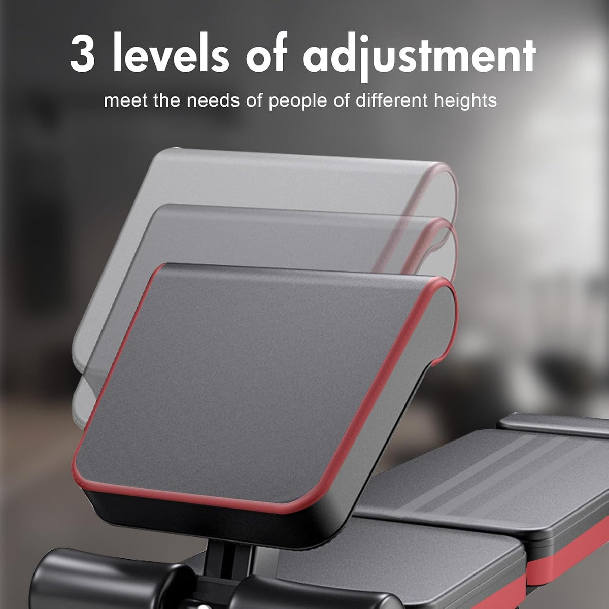 Adjustable Weight Bench with Leg Extension, 770LBS Foldable Bench Press