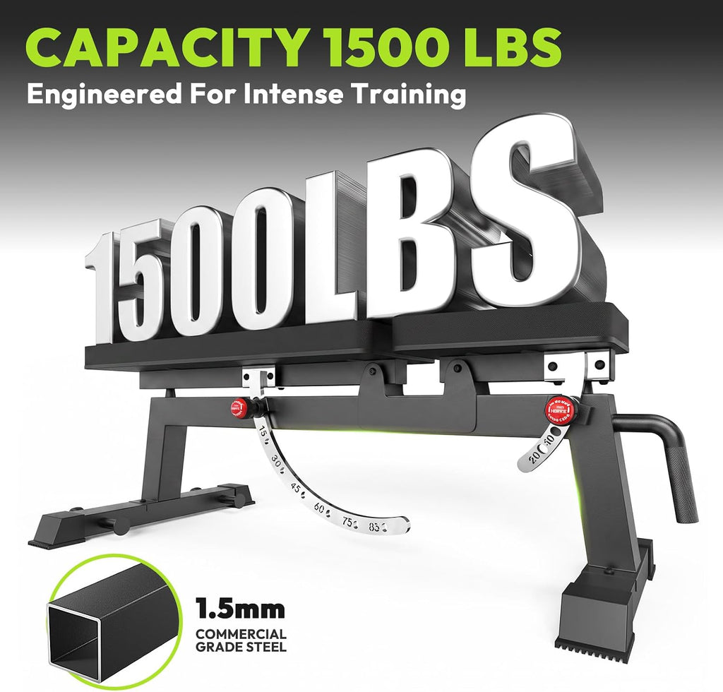 HANDBODE Adjustable Weight Bench, 1500 lb Capacity Workout Bench for Home