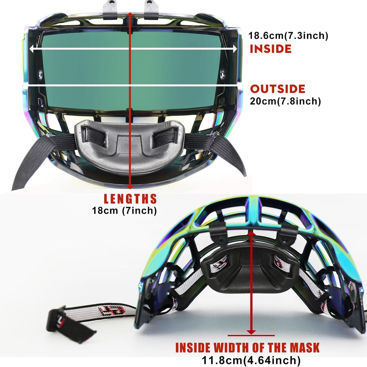 GY Hockey Full Shield Visor Junior Ice Hockey Helmet Full Face Protection Visor Youth Anti-Scratch/Anti-Fog