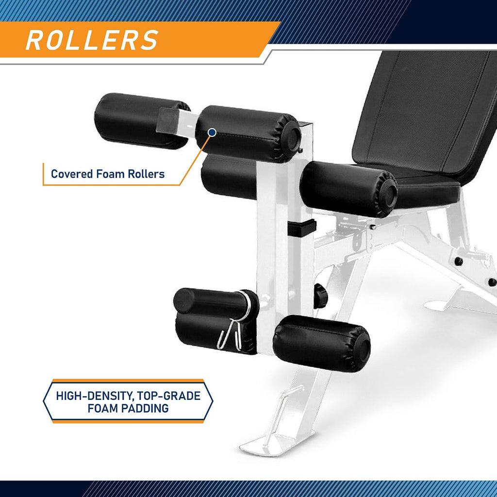Marcy Foldable Incline Decline Weight Bench, Adjustable 6-Position Backrest