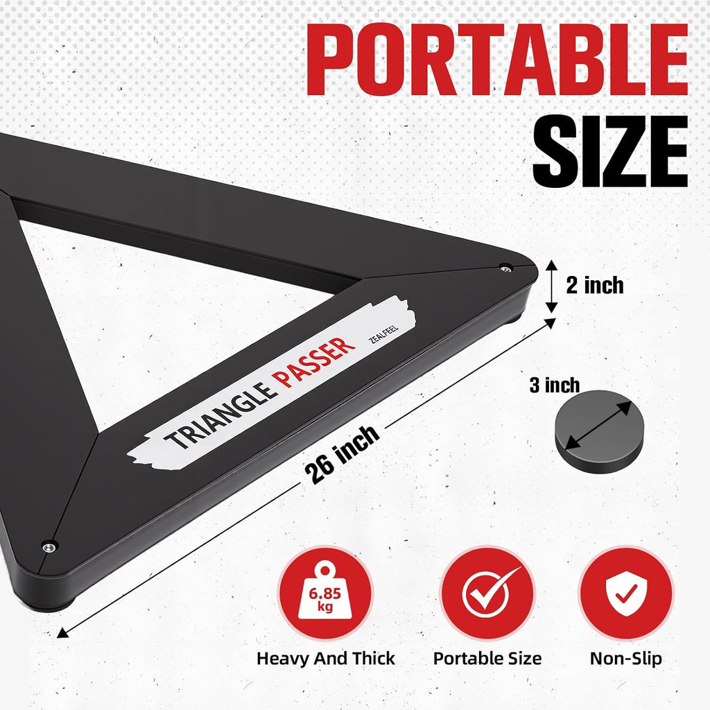 ZEALFEEL Triangle Hockey Rebounder, 26 Inch Passer Training Aid