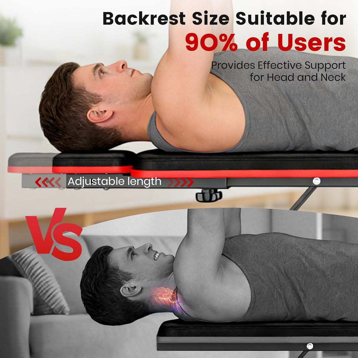 Adjustable Weight Bench for Home Gym, 14-in-1 Foldable Workout Bench