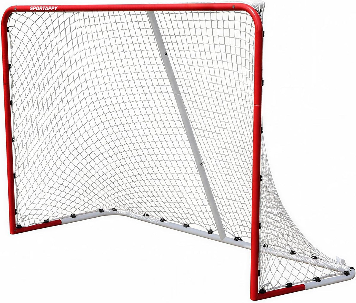 Street Hockey Goal Net, Steel Frame for Hockey Training, 2 Sizes