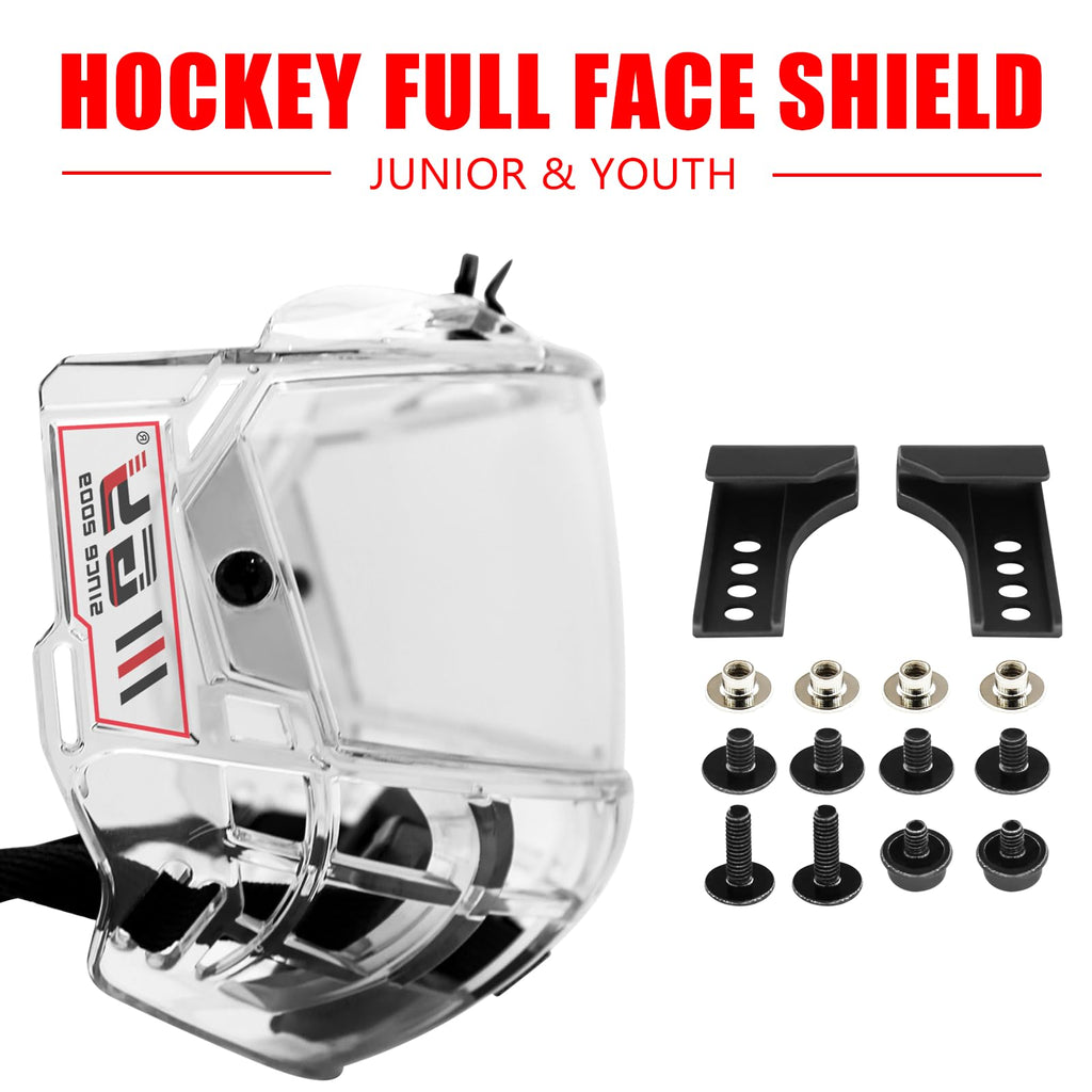 GY Hockey Full Shield Visor Junior Ice Hockey Helmet Full Face Protection Visor Youth Anti-Scratch/Anti-Fog