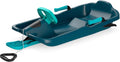 Durable Kids' Toboggan Sleds - Plastic, Lightweight, Winter Snow Sleds with Tow Strap & Pull-Up Brakes