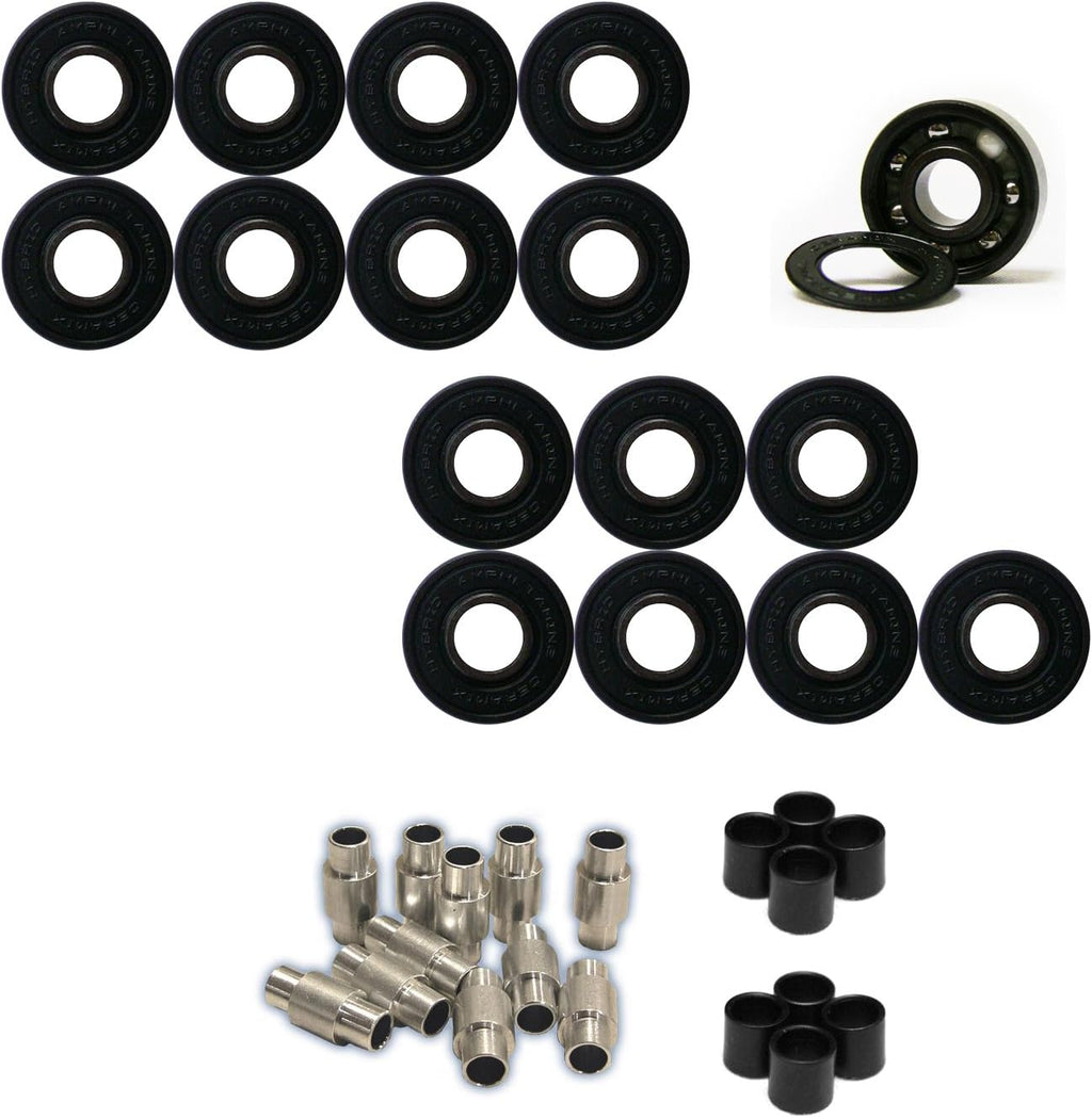 Labeda Gripper Roller Hockey Wheels, Hybrid Ceramic Bearings, Choose Color Size