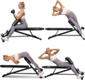 BODY RHYTHM Adjustable Weight Bench, Foldable Roman Chair for Full Body Workout, Sit up bench, Hyper Back Extension, Incline, Flat & Decline Bench