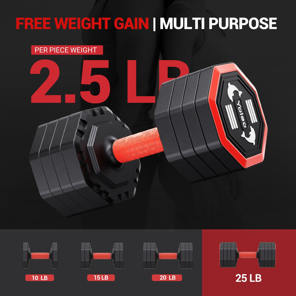 YOLEO 6-in-1 Weight Bench Set, 880LBS Adjustable Bench with Rack & Curl Pad