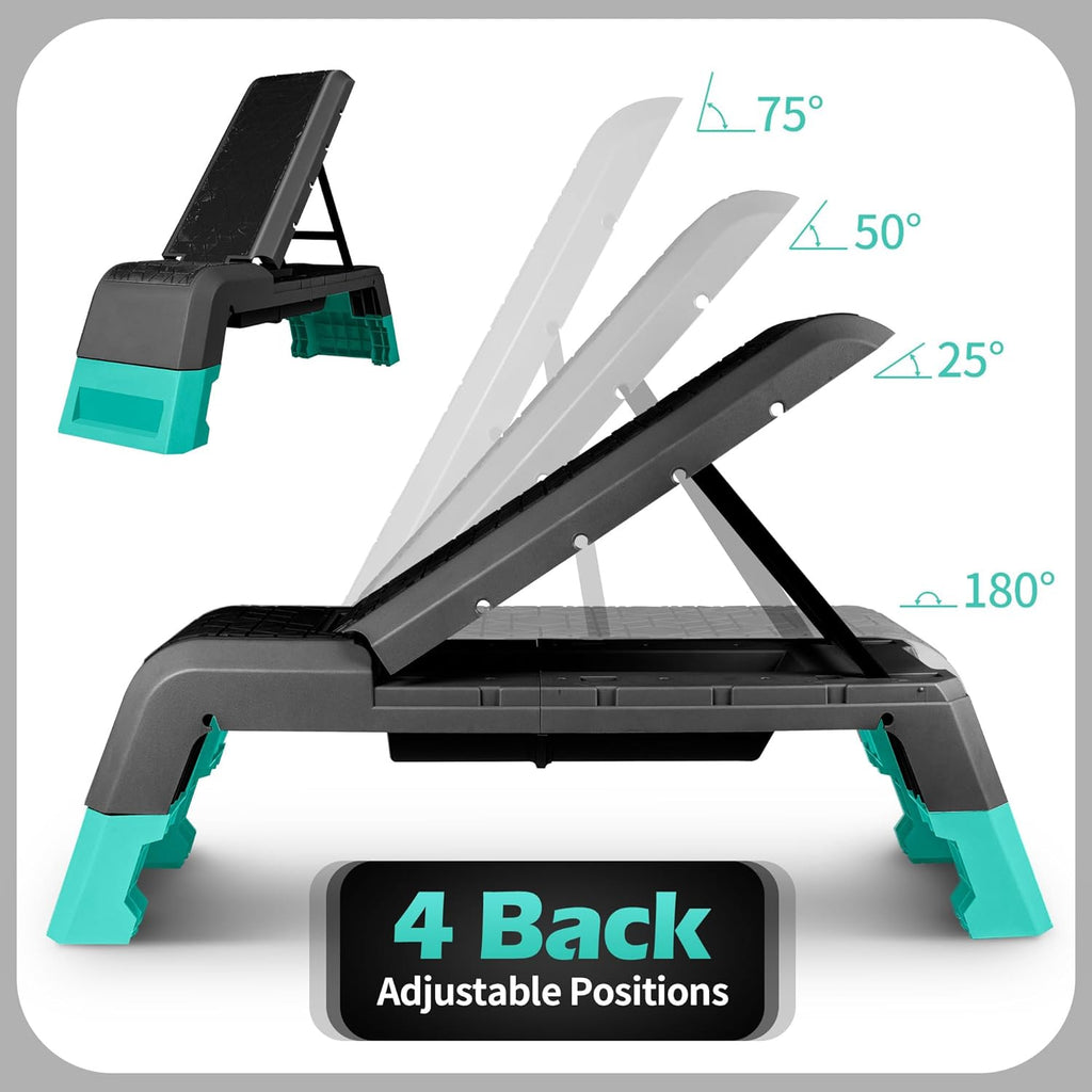 leikefitness Exercise Step Platform, Multifunctional Aerobic Deck