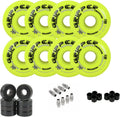 Labeda Gripper Roller Hockey Wheels, Hybrid Ceramic Bearings, Choose Color Size