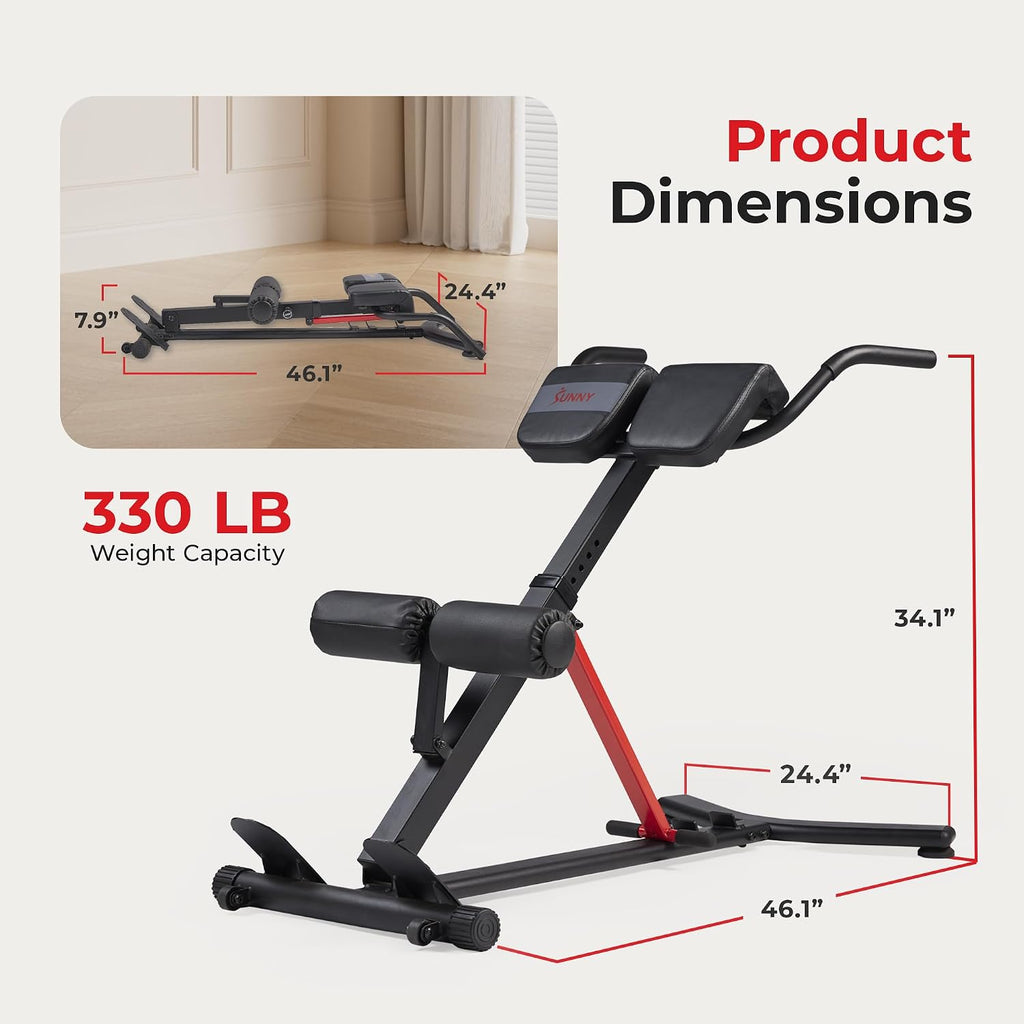 Sunny Health & Fitness Multi-Function Roman Chair