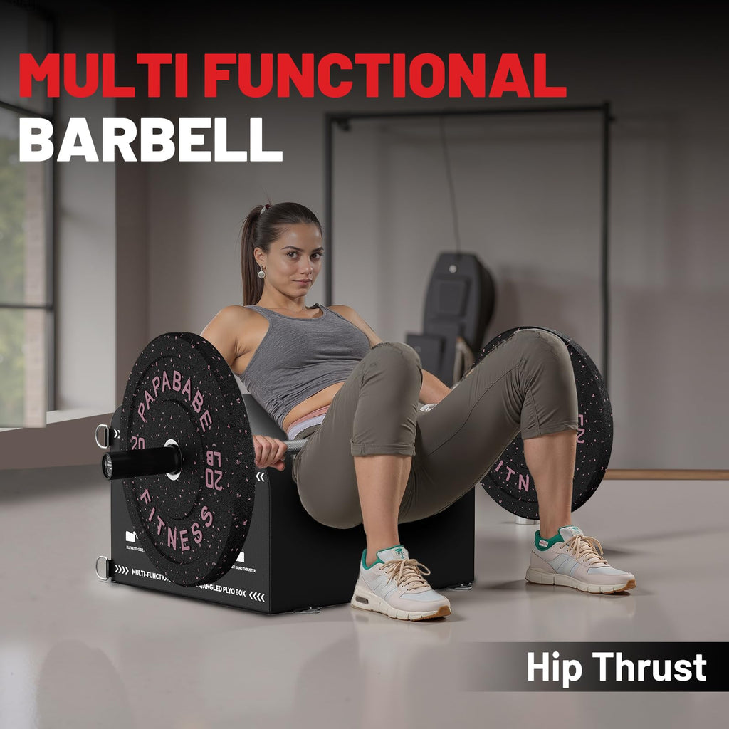 Hip Thrust Box Multifunctional Angled Glute Box for Hip Strength Ab Workout