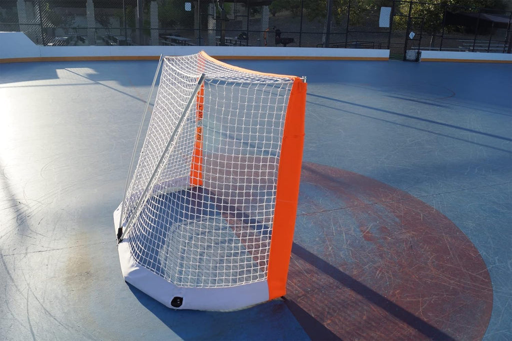 Bownet Portable Roller Hockey Net, Padded Cover, 6'x4', Powder Coat, White