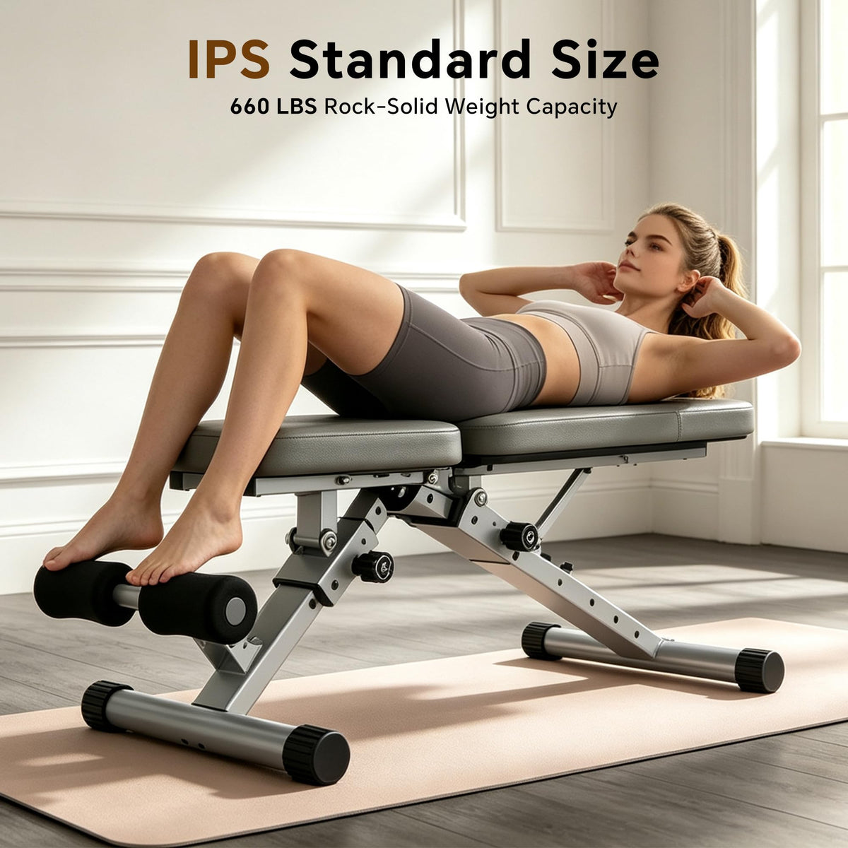 Adjustable Weight Bench for Home Gym, Workout Bench for Bench Press, Full Body Workout Incline Decline Flat Utility Exercise Bench, Full-Pin Mechanism lnnovative Fast Folding Strength Training Benches