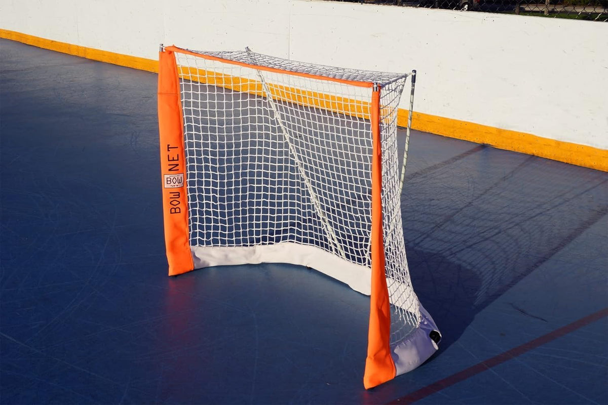 Bownet Portable Street Hockey Net, 4'6" x 3'6", Padded Posts, Steel Frame