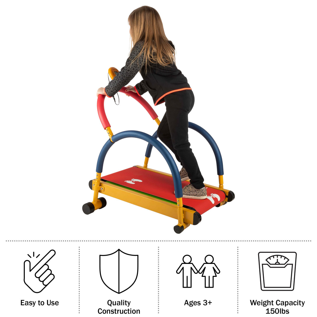 Hey! Play! Kids Exercise Equipment Collection: Strength Training, Cardio, Endurance, and Active Play Essentials - Kids Weight Bench Set