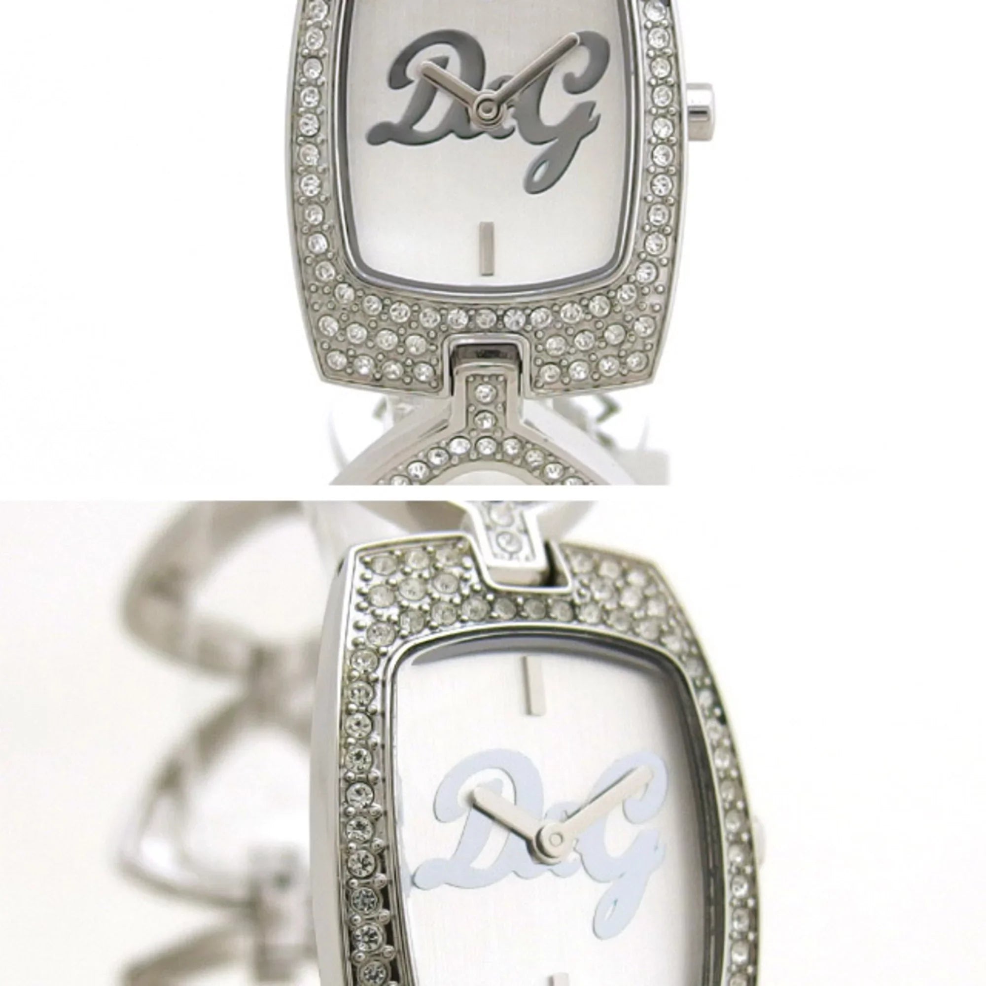 Pre-Owned D&G Ladies Watch Crystal Silver Display (Fair)