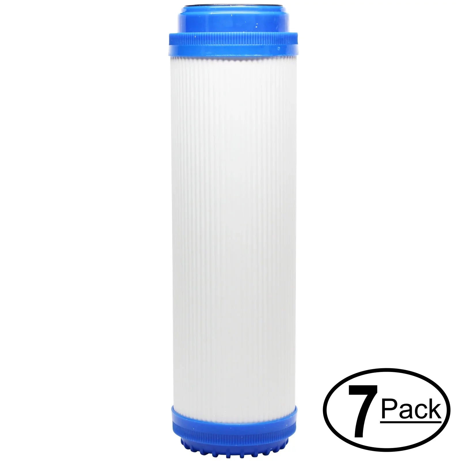 7-Pack Individuals for iSpring RCC1UP-AK Granular Activated Carbon Filter - Universal 10-inch Cartridge for iSpring 123Filter 7-stage 100GPD Reverse Osmosis UV Alkaline Filter - Denali Pure Brand