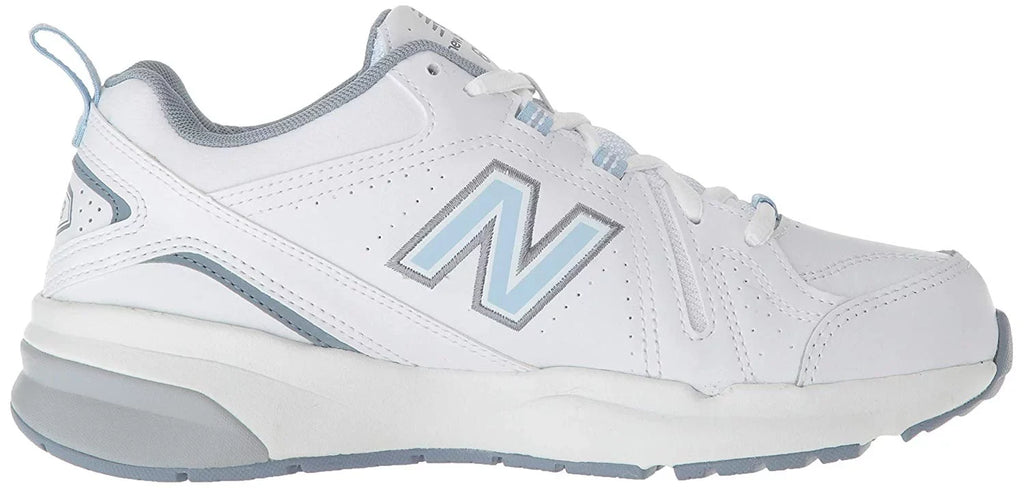 New Balance Gentlemen 608v5 Casual Comfort Cross, White/Light Blue, Size 10.5 oS05