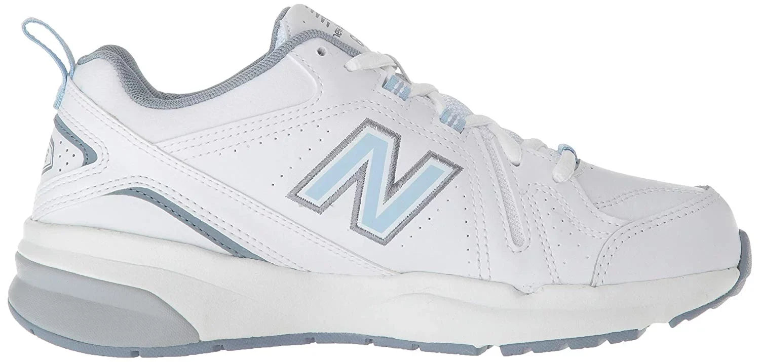 New Balance Gentlemen 608v5 Casual Comfort Cross, White/Light Blue, Size 10.5 oS05