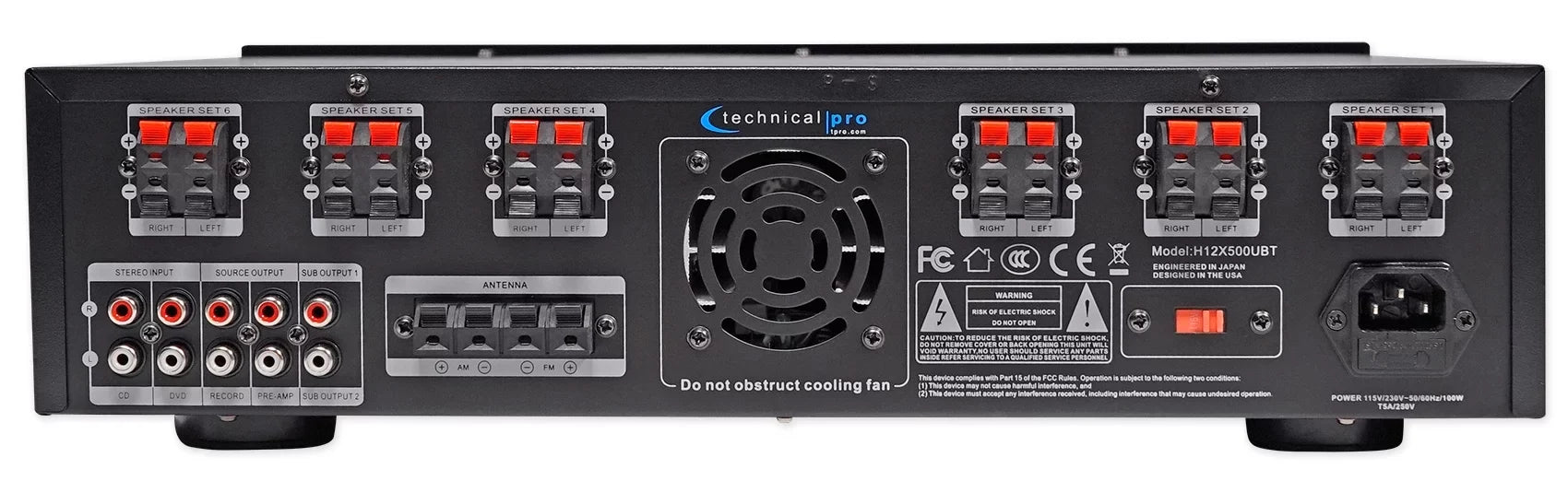 6000w 6) Zone, Home Theater Bluetooth Receiver+(12) Dark 6.5" Ceiling Speakers