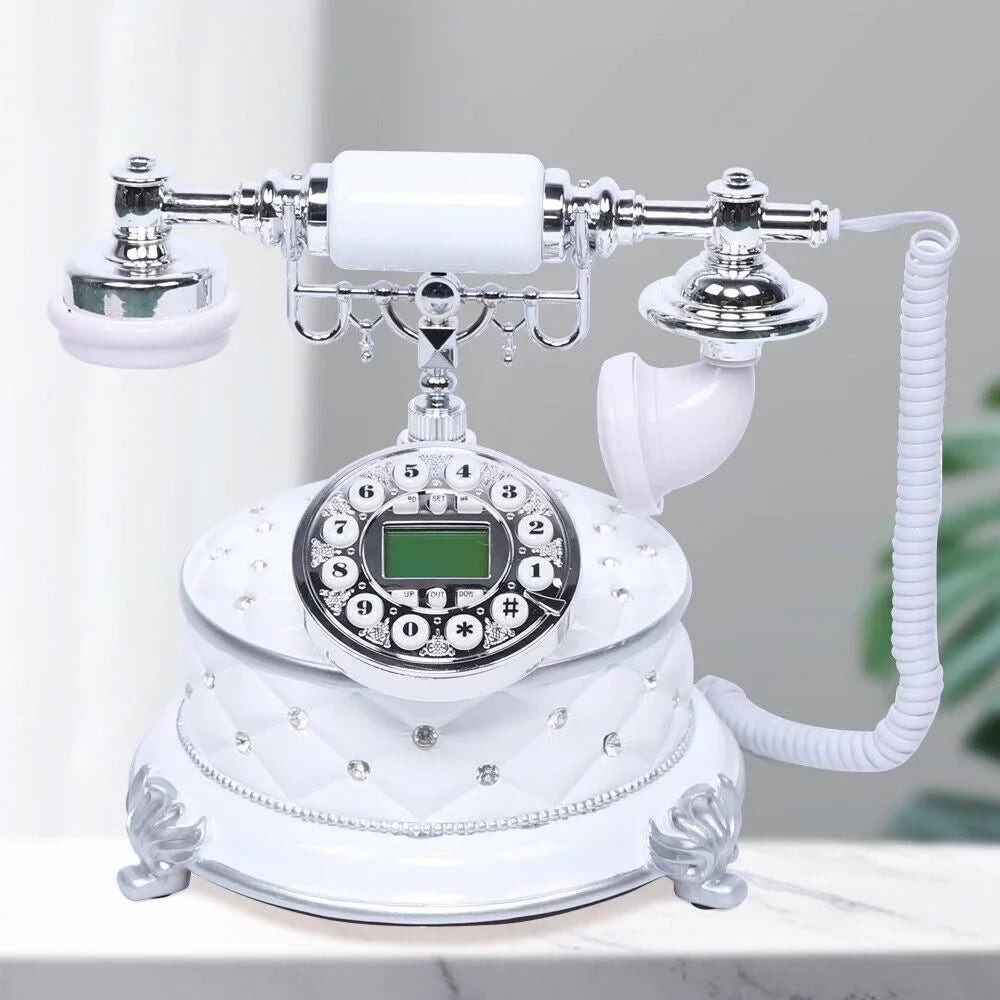 Antique Home Telephone Retro Vintage Old Fashioned Interface Phone Home/ Office