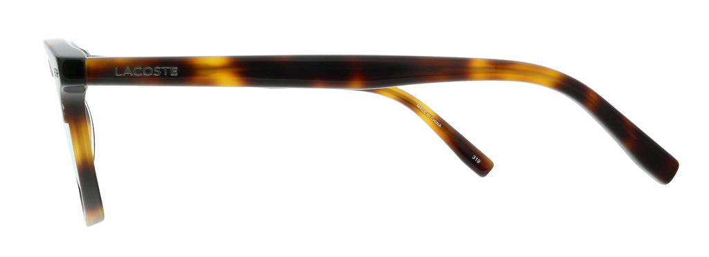 Lacoste L2832 214 Havana Modified Rectangle Eyeglasses for Gentlemen