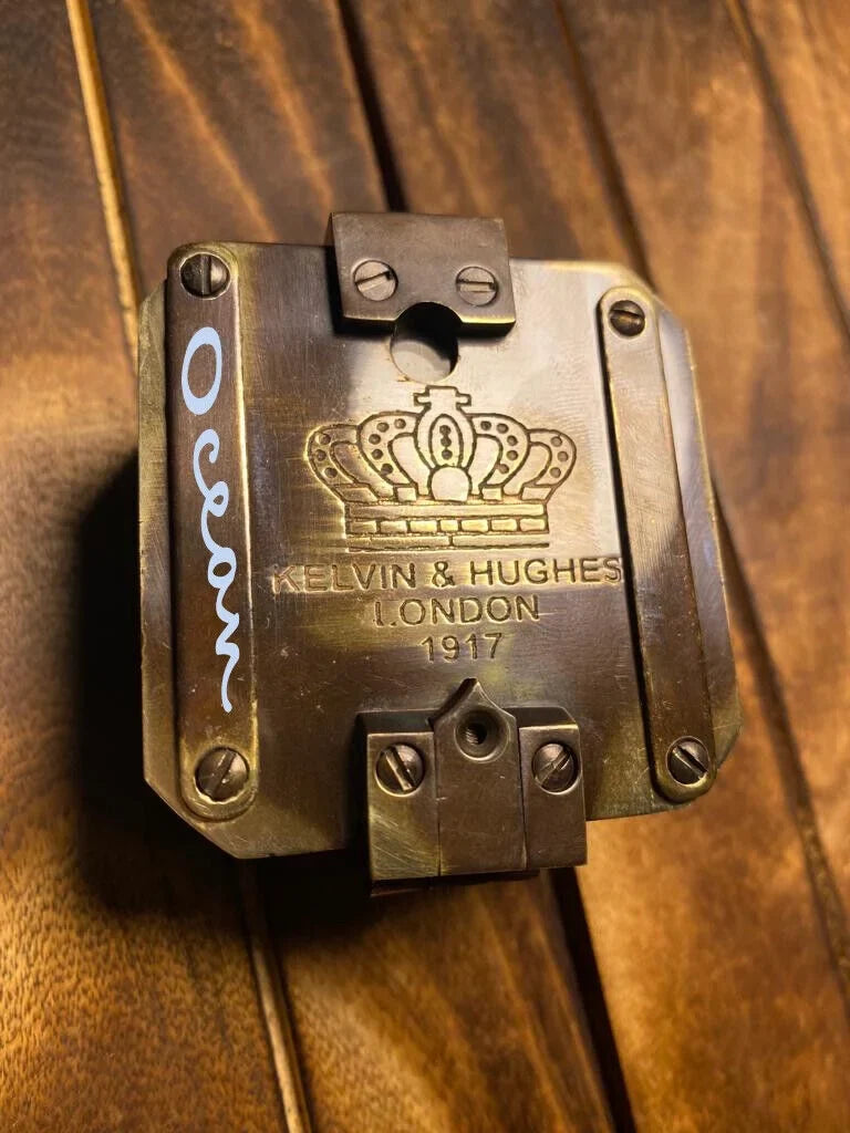 Antique Brass Compass Kelvin & Hughes Brunton 1917 Compass Wedding, Baptism Gift