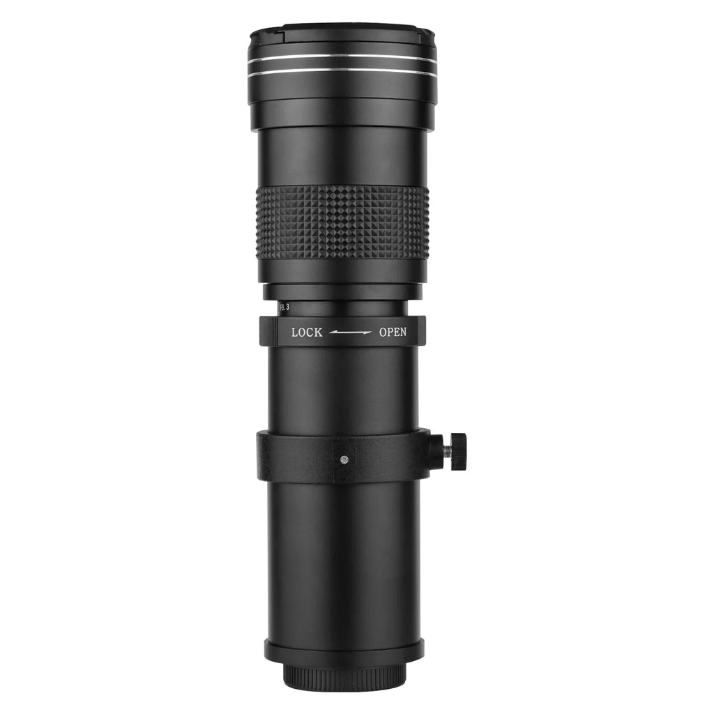 Suzicca Camera MF Super Telephoto Zoom Lens F/8.3-16 420-800mm T Mount with Adapter Ring Universal 1/4 Thread Gentlemen for Canon EF-Mount Cameras 80D 77D 70D 60D 60Da 50D 7D 6D 5D T7i T7s T6s T6