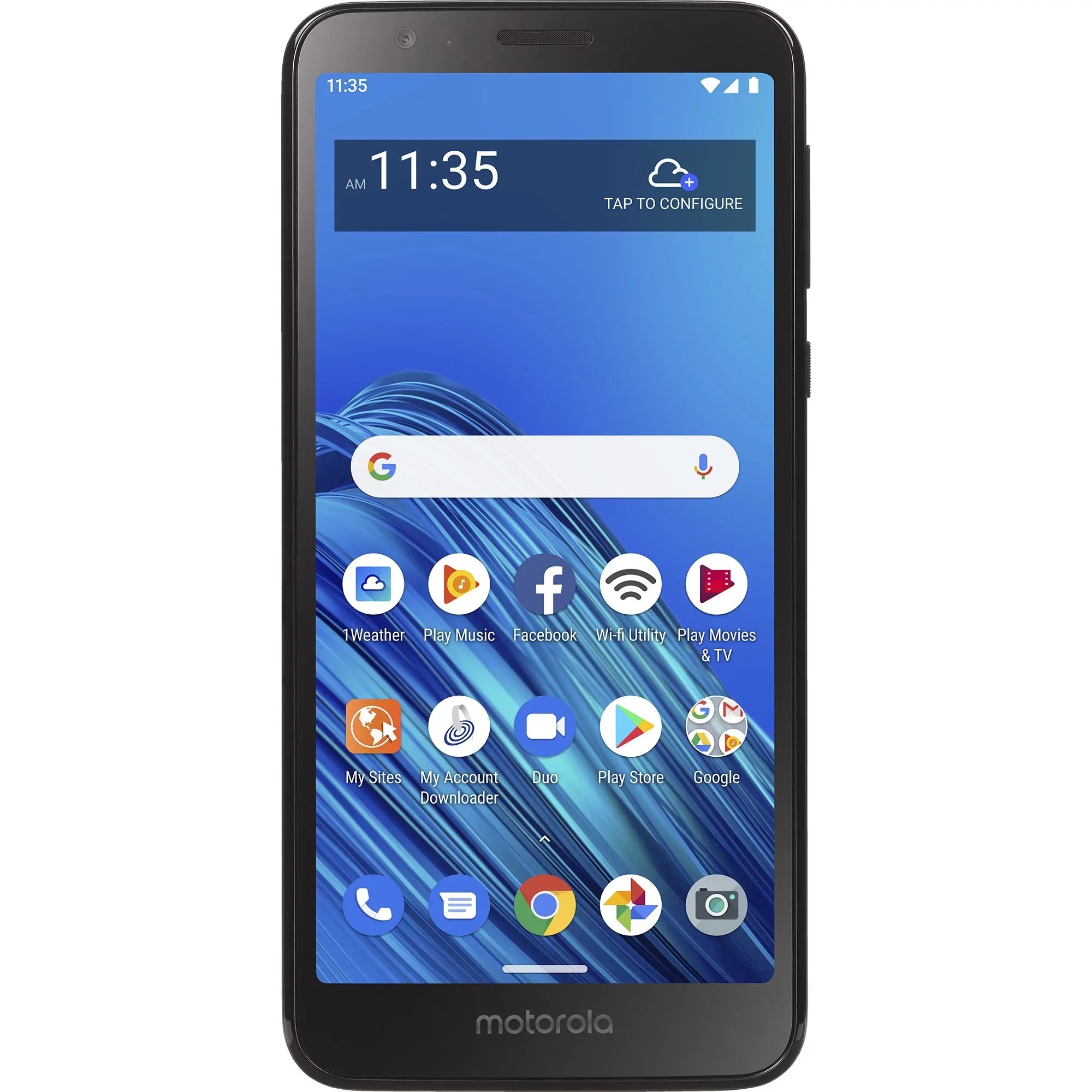 Pre-Owned Straight Talk Motorola E6, 16GB Dark - Prepaid Smartphone (Locked to Straight Talk) (Like New)