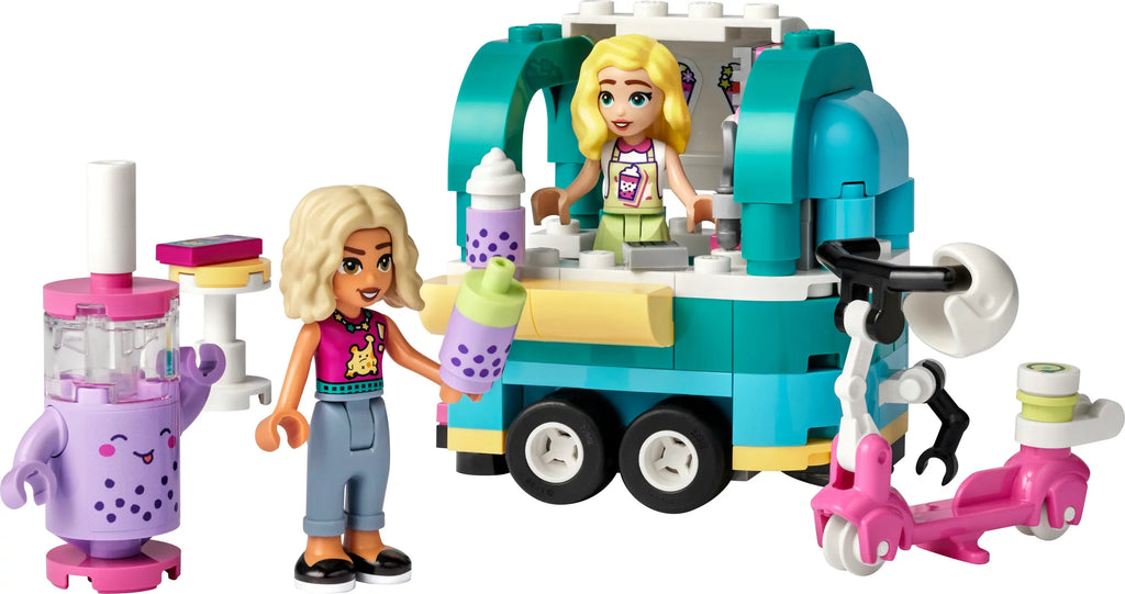 LEGO Edge Mobile Bubble Tea Shop 41733, Fun Vehicle Edge Play Set with Mini-Dolls and Toy Scooter for Girls and Boys Ages 6 Plus