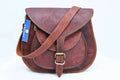 9" Individuals Real Leather Shoulder Cross Body Satchel Saddle Tablet Retro Rustic Vintage Bag Handbags Purse
