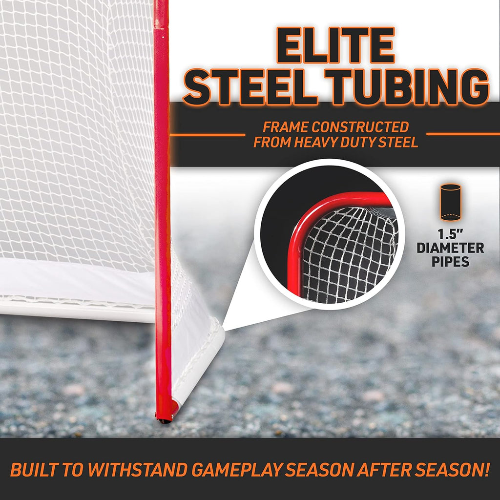 Franklin Sports NHL Championship Steel Street Hockey Goal - 72"
