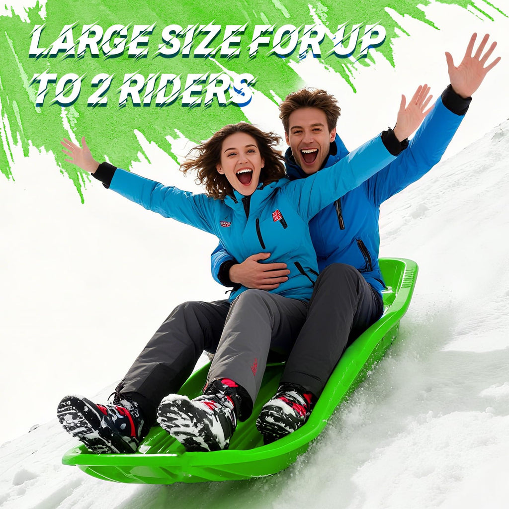 Large Sturdy Snow Sleds for Both Kids and Adults,48â