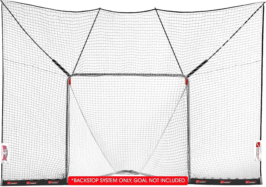 Shag Stop Lacrosse Backstop Net for Backyard, Strong Lacrosse Goal Backstop