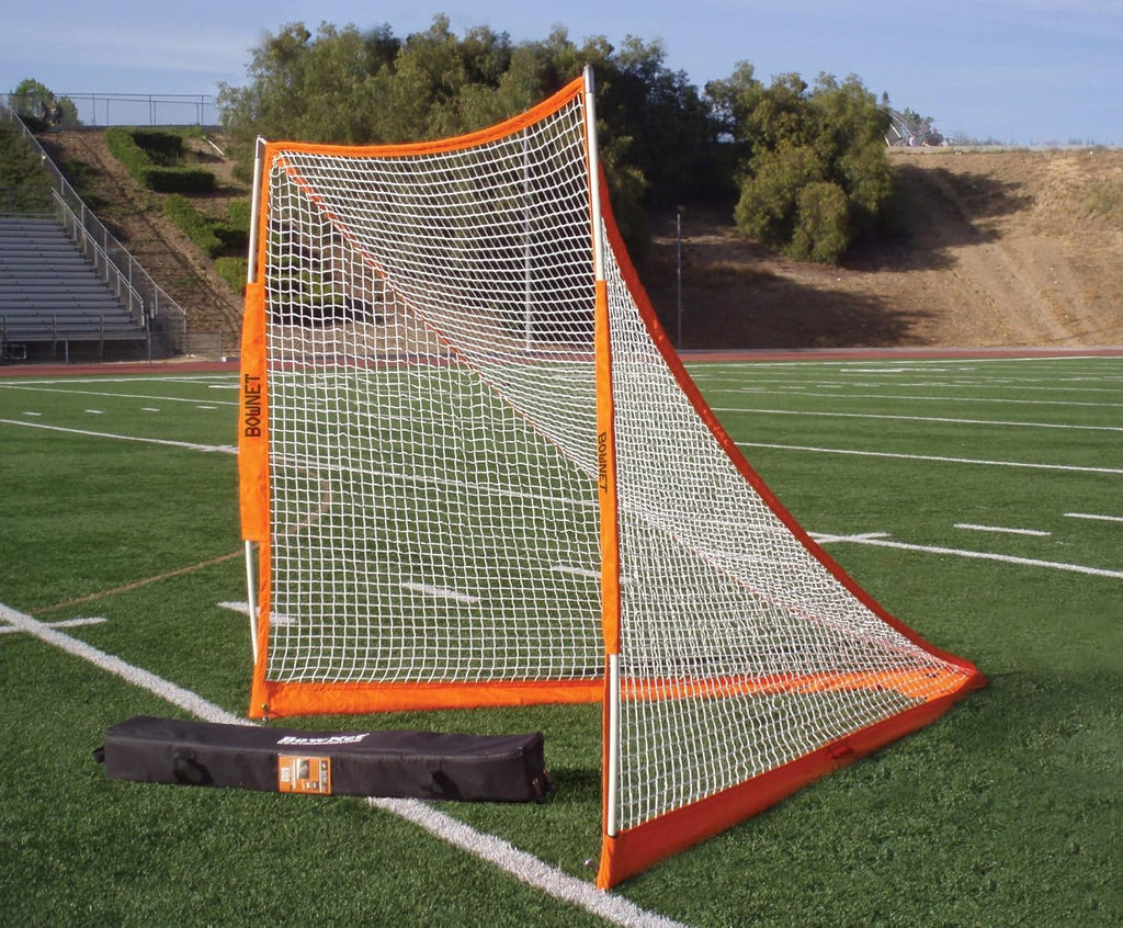 Bownet Portable Lacrosse Goal, 6'x6', Official Full Size, Carry Bag