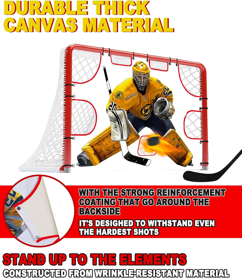 kasifei 6' x 4' Hockey Net Goalie Targets