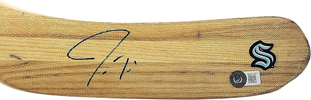 Jordan Eberle Autographed Ice Hockey Stick Blade Beckett BAS Authentic