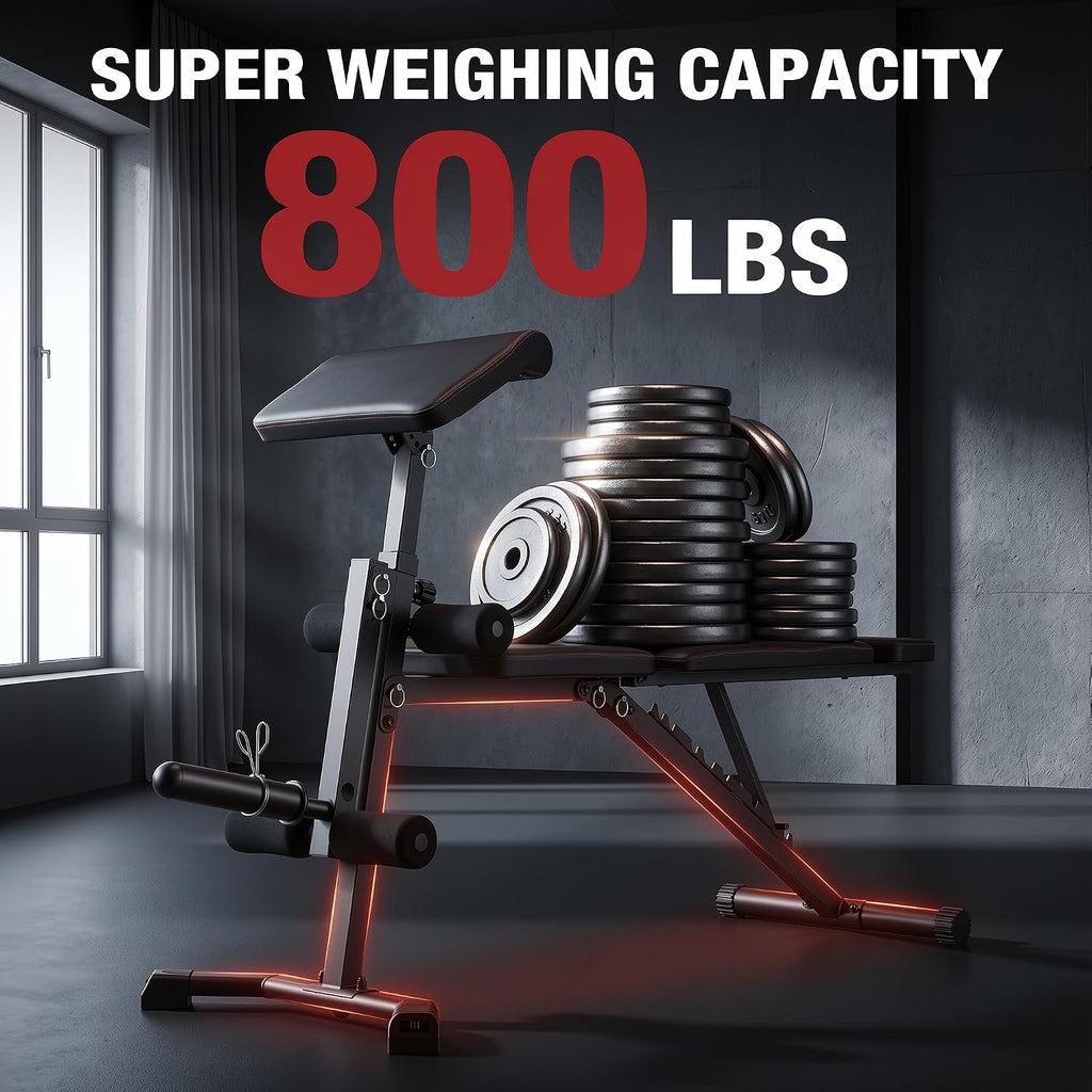 ANCHEER Adjustable Weight Bench for Home Gym