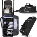 CURMIO Hockey Bag with Wheels, 38-Inch Rolling Ice Hockey Travel Bag