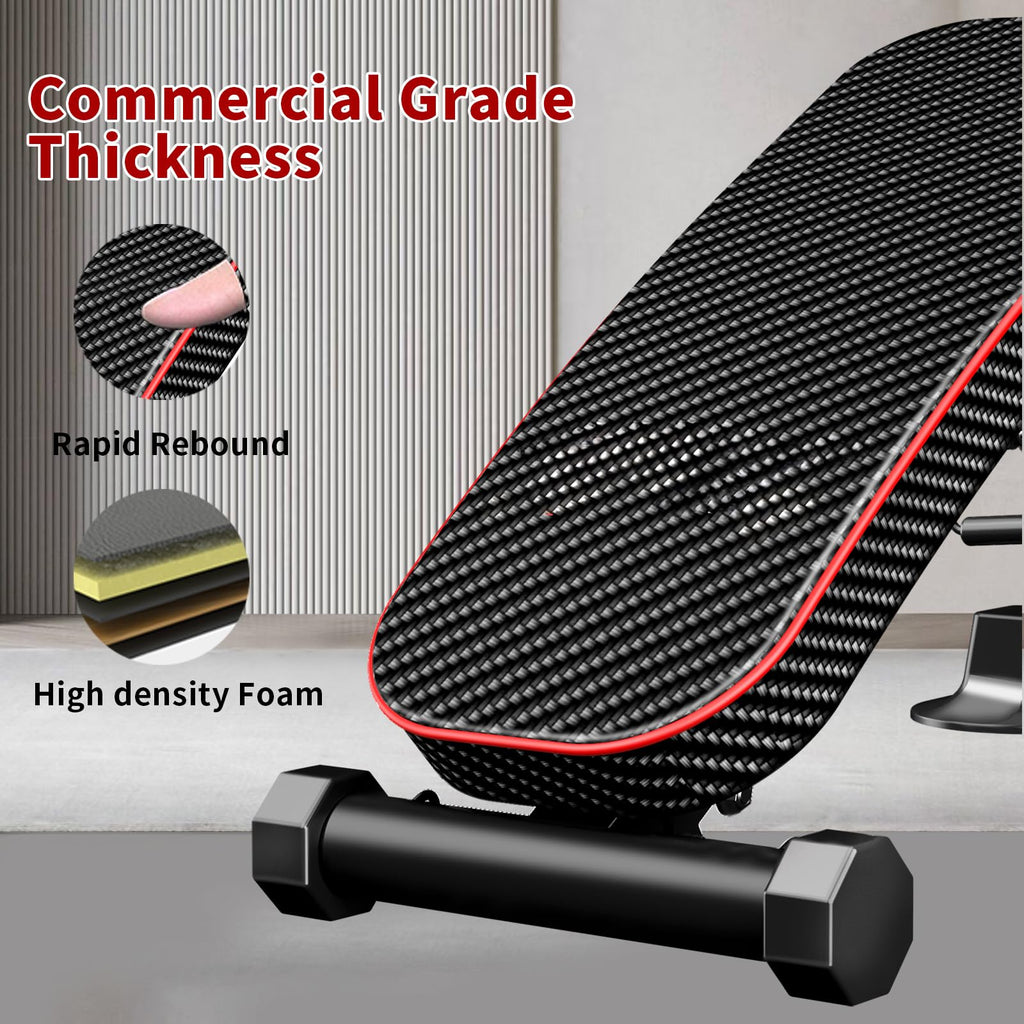 Z ZHICHI Adjustable Weight Bench multi-function Workout Bench for Home Gym,Foldable Incline Decline Benches for Full Body Workout 660LBS