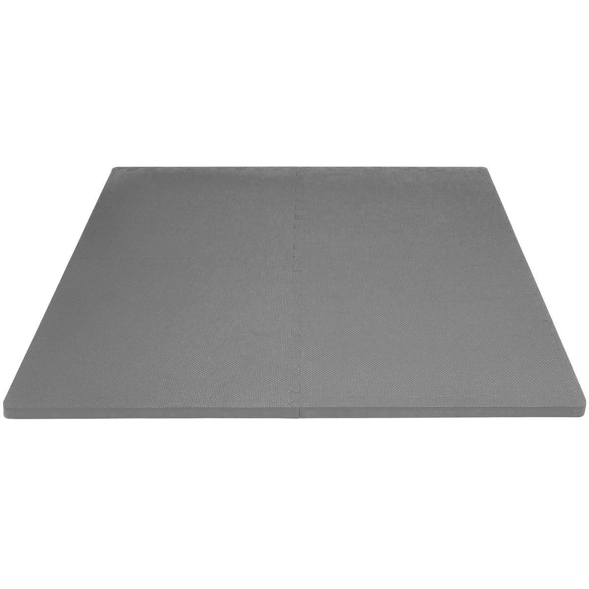 ProsourceFit Weaved Pattern Extra Thick Exercise Puzzle Mat 1-inch, EVA Foam Interlocking Tiles for Protective, Cushioned Flooring for Home and Gym Equipment; Gray, 72 SQ FT, 18 Tiles