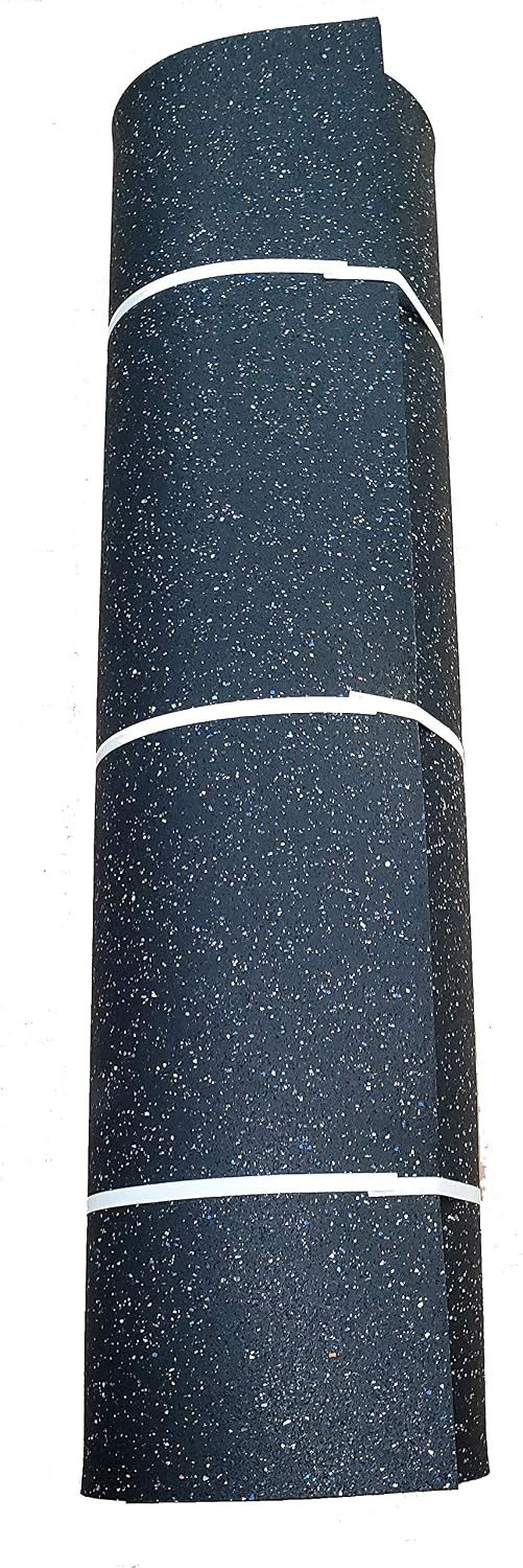 American Made Thick Rubber Gym Flooring 1/2" Thick 48" x 72" for Medium/Large Equipment