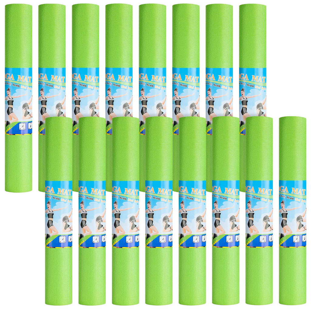 Funtery 3 mm Thin Yoga Mats Bulk, 68 x 24 in