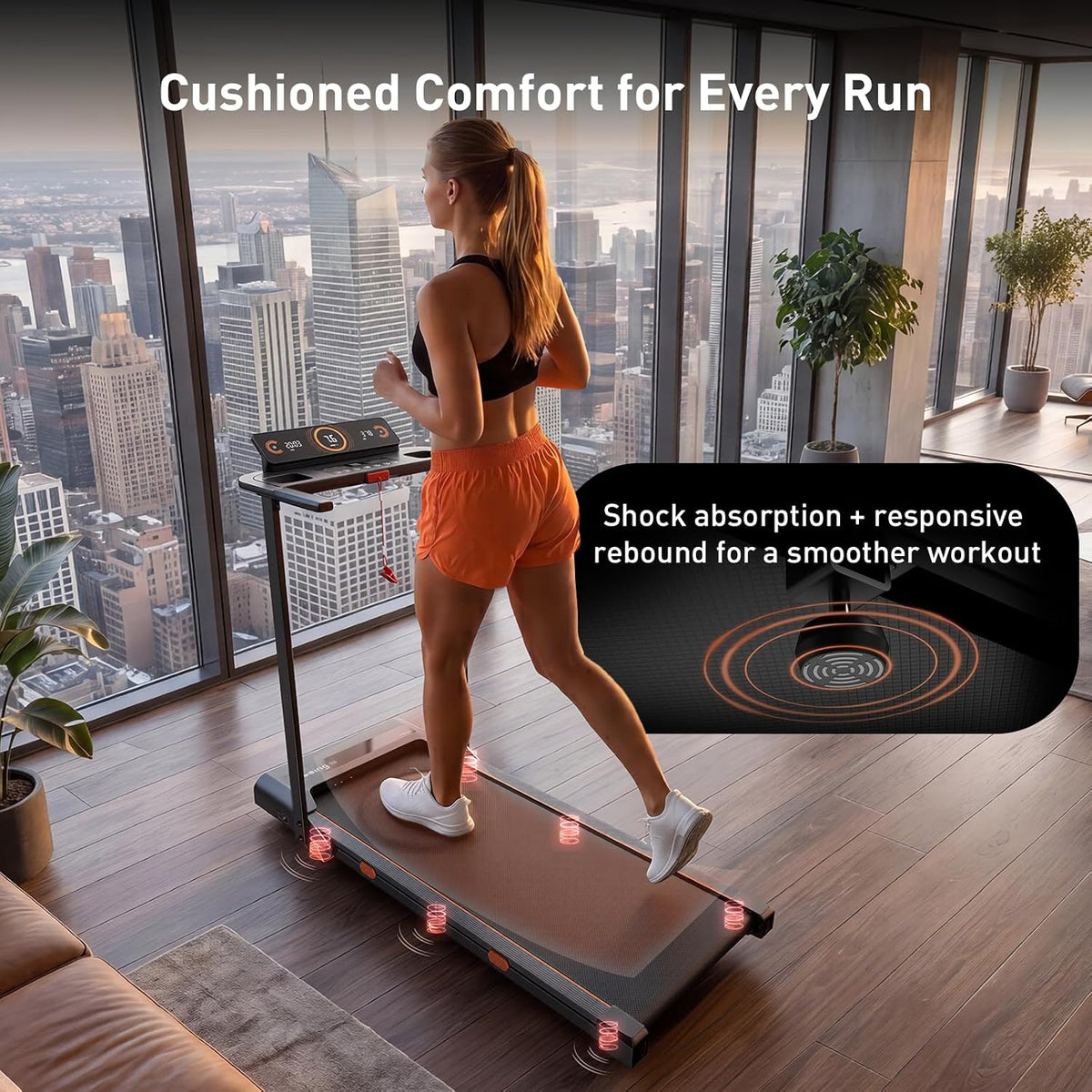 Cybergoing T16 Treadmill for Home Powered By BoschÂ®, Walking Pad